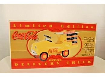 Limited Edition Coca-cola Pedal Delivery Die-cast Truck - 1:3 Scale - New In Box