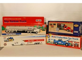 Exxon Mobil 1996 Limited Edition Truck, Collector's Series Toy Tanker, 1996 Exxon Race Team & Mobil Tow Truck