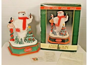 Always Cool 11' Coca-cola Polar Bear Electronic Animation With 16 Holiday Tunes With Box