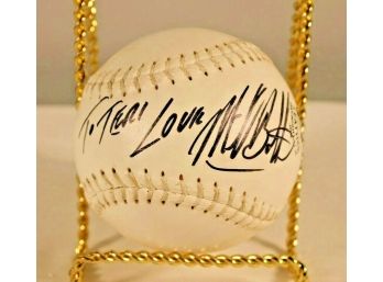 Autographed Michael Bolton Softball