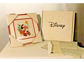 Framed Mickey Mouse As Santa Certified Disney Sericel