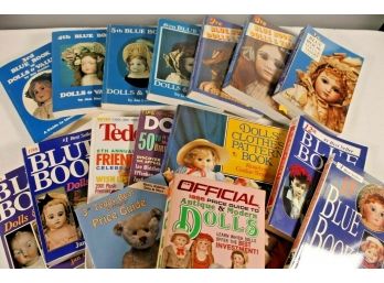 Official Blue Book Doll Price Guides Etc. - 16 In All