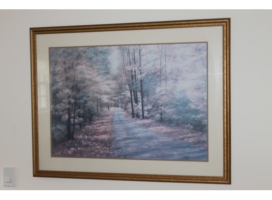 Gold Framed Double Matted Artwork By D. Remanello