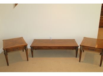 Set Of Three Mid Century Modern Tables Including 2 Side Tables And 1 Coffee Table By Lane Furniture Co.