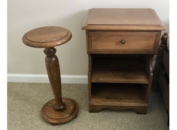 Pair Of Quality Made Wooden Accent Tables