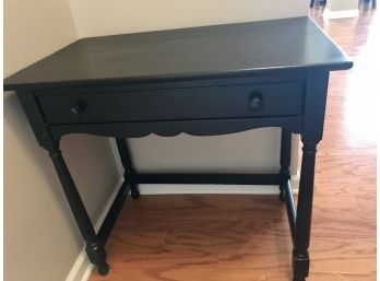 Black Painted Wooden Accent Table