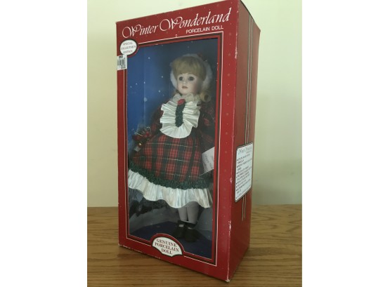 Winter Wonderland Porcelain Doll