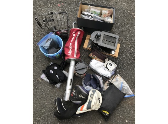 Large Lot Of Golf Related Items