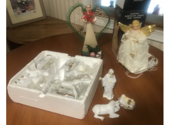 Christmas Angels And Nativity Figures