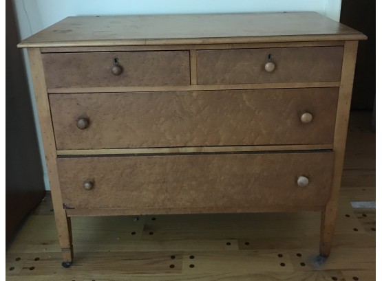 Two Over Two Chest Of Drawers On Casters