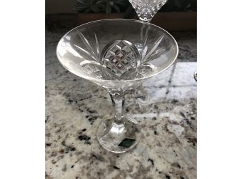 Set Of 2 Shannon By Godinger Lead Crystal Footed Compote