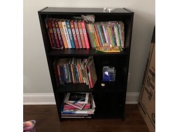 Wooden 3 Level Bookshelf Filled With Children Books