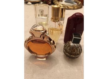 Variety Of 6 Bottles Women's Fragrances, Including Jimmy Choo & Paco Rabanne