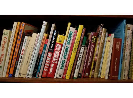 Collection Of Reference Books Spanning Many Subjects And Interests