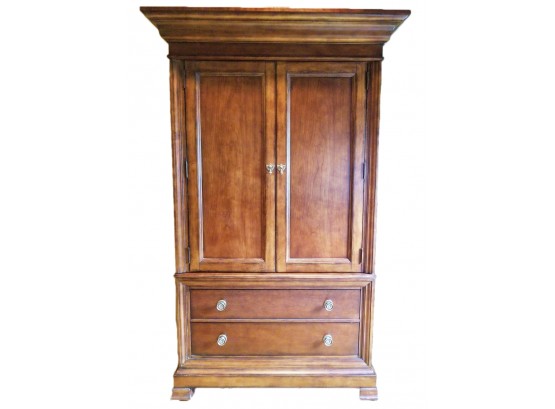 Vintage Bassett Furniture 'Louis-Philippe' Wooden Armoire/Closet