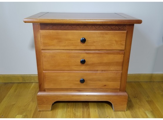 Vintage Wooden End Table/ Chest Of Drawers