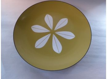 Danish Modern Cathrineholm 12' Mustard Lotus Pattern Plate