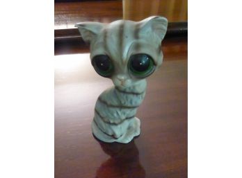 Vintaage Enesco Big-Eyed Cat Figurine
