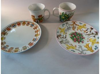 Vintage Tiffany & Company And Lucy And Me Children's China Cup And Plate