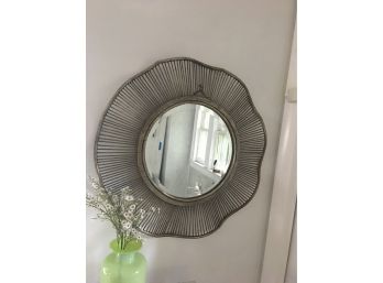 Modern Round Sunburst Mirror