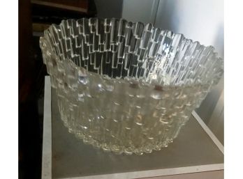 Midcentury Ice Glass Bowl
