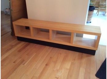 Solid Wood Media Stand Or Breezeway Bench Storage
