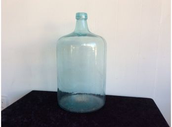 Large 5 Gal Blue Glass Bottle