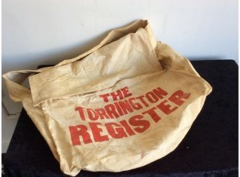 Vintage Torrington Register Newspaper Delivery Bag