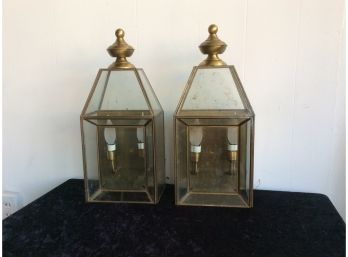 Large Outdoor Sconce Brass Lights