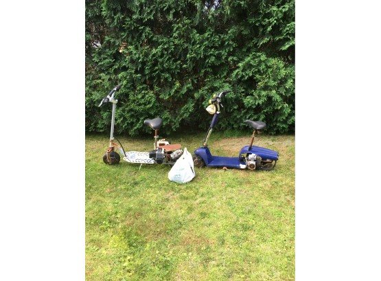 Lot Of 2 Gas Powered Scooters