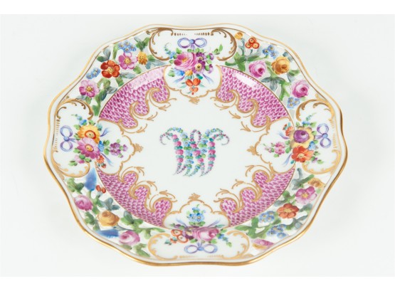 German Dresden Porcelain Plate