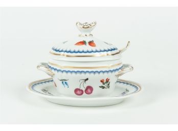 Florentine Porcelain Sugar Bowl