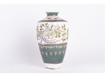 Peacock Motif Vase