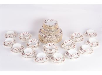 Set Of Mintons English Porcelain 'Ancestral' Pattern Dinnerware