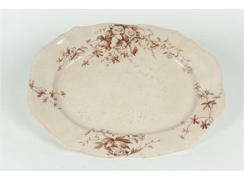 Antique English J.H.W. & Sons Vitreous Porcelain Platter