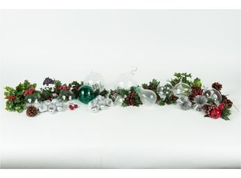 Collection Of Glass Christmas Ornaments