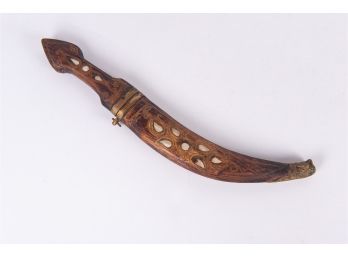 Asian Tribal Dagger And Sheath
