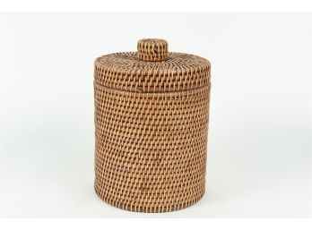 Lidded Cylindrical Basket