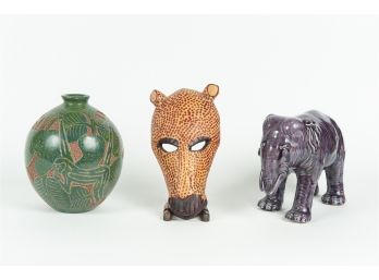 Trio Of African Themed Items