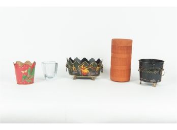 Assortment Of Pails And Planters