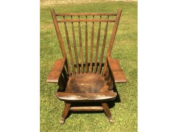 Large Wood Quality Rocking Chair (Lot 2)