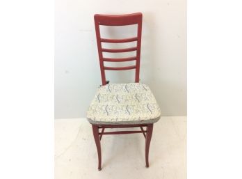 Red Wood Padded Chair