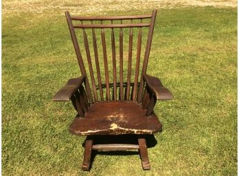 Large Wood Quality Rocking Chair (Lot 1)