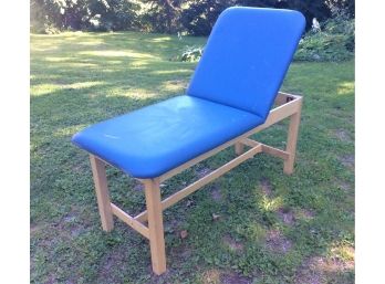 Blue Padded Physical Therapy Table