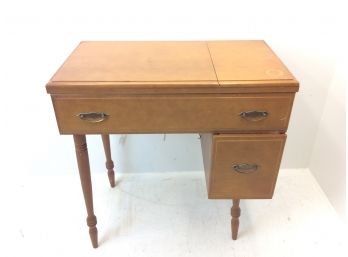 Wood Sewing Machine Cabinet Table