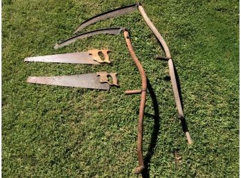 Mixed Lot Cutting Tools Saws Scythes