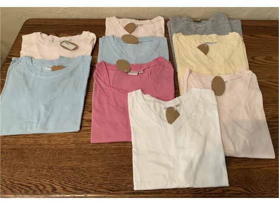 Nine Used Ladies Tee Shirts By Auen Auen USA