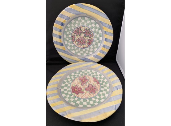 Makenzie Child's - Plates- 'Myrtle' Pattern