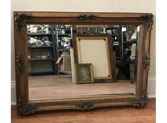 Large, Beautifully Carved Gilt Mirror