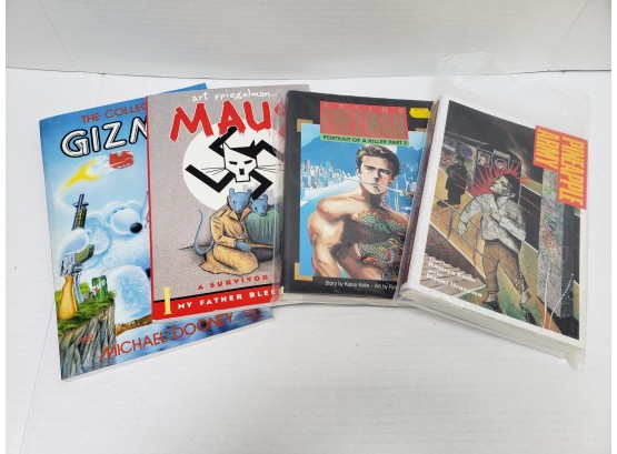 Collection Of Graphic Novels  - Gizmo - Maus -Pineapple Army And Portrait Of A Killer